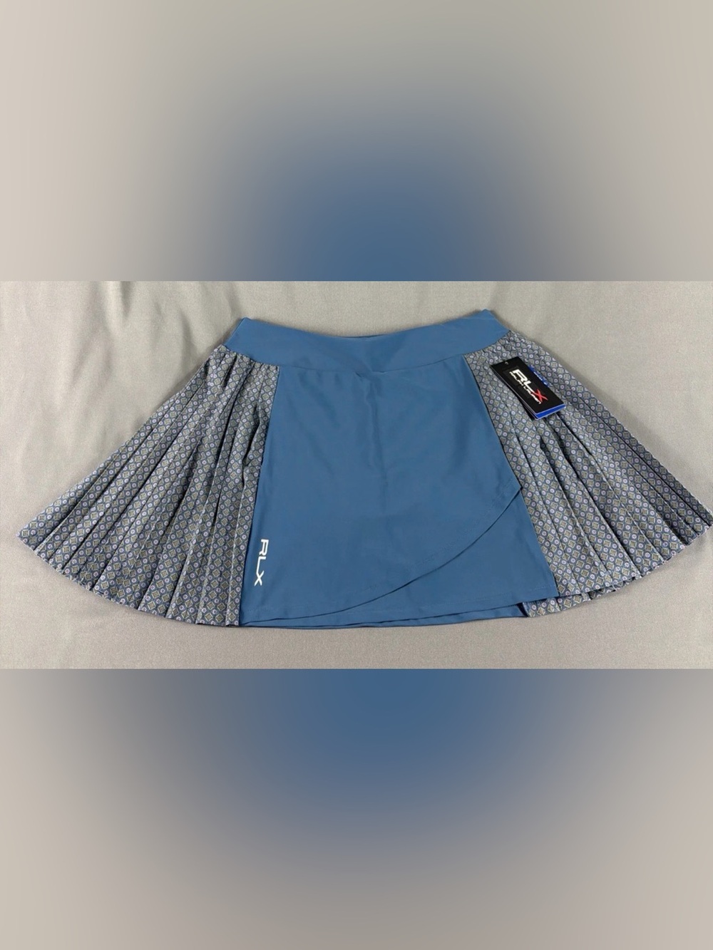 RLX Ralph Lauren Womens Golf Skort Floral Pleated Small Blue Nylon MSRP $148